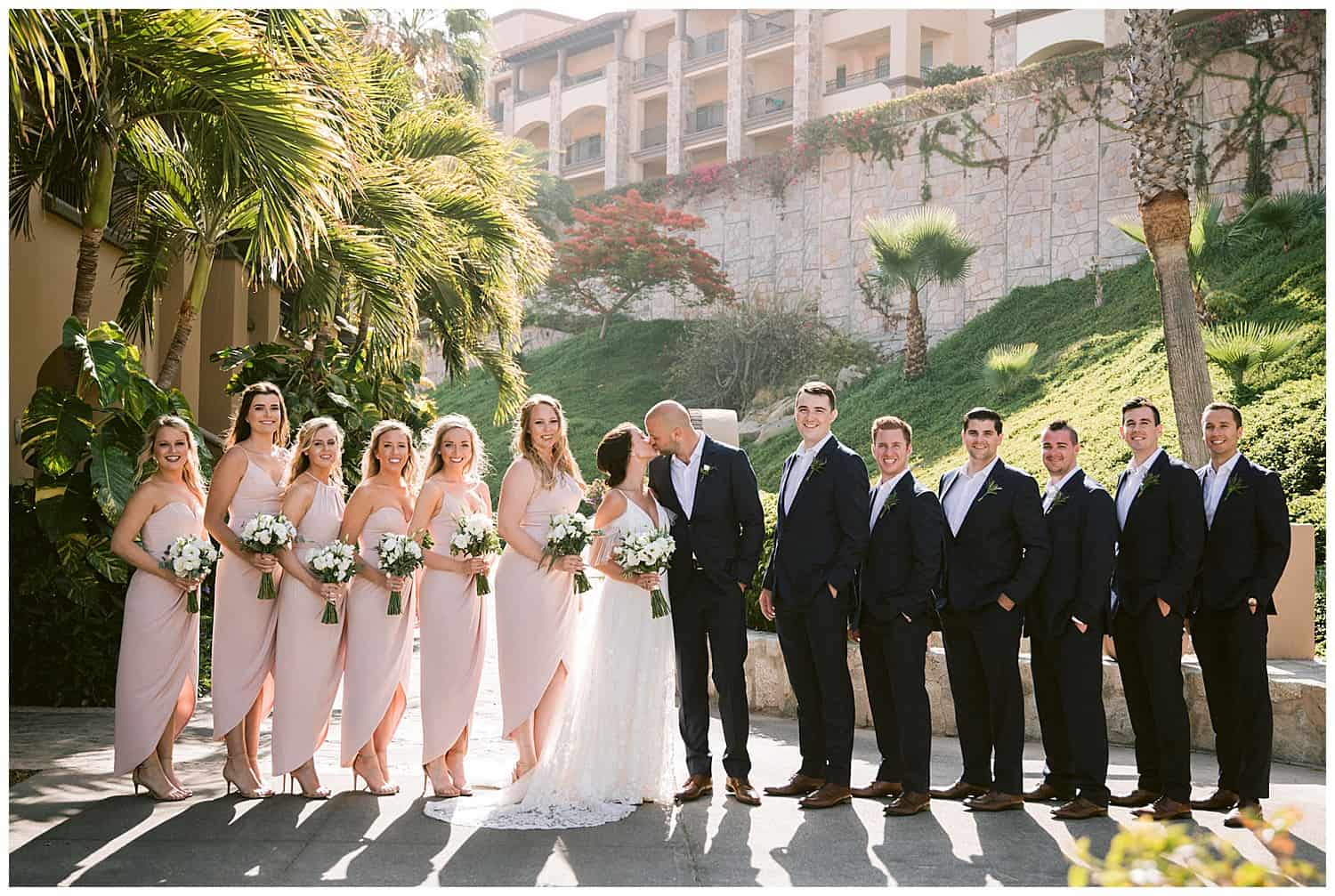 bridal party at Pueblo Bonito